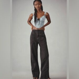 Pilcro The Seamed Flare Pants Size 24